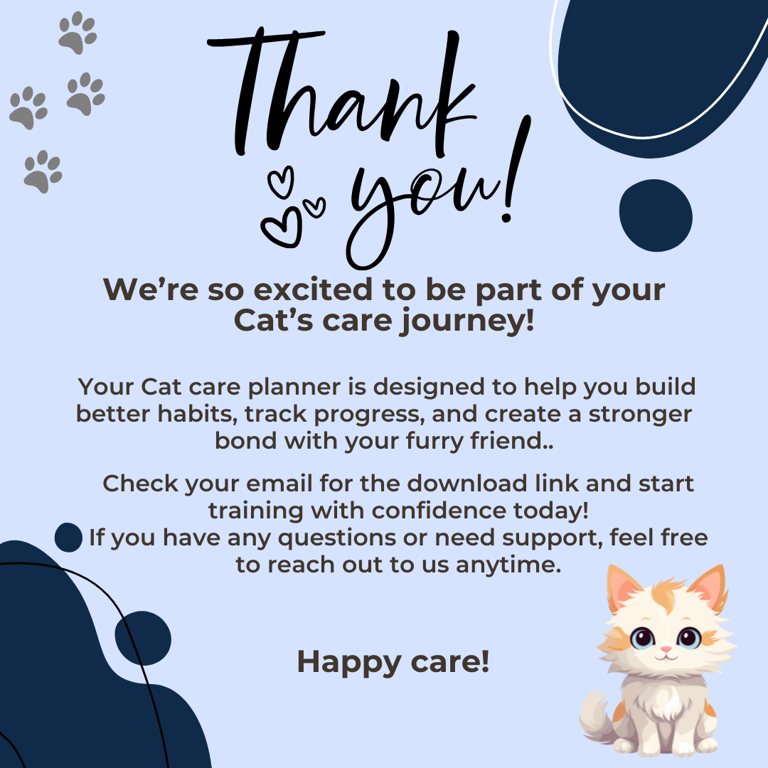Complete Cat Health & Wellness Planner – Vet, Feeding & Behavior Tracker